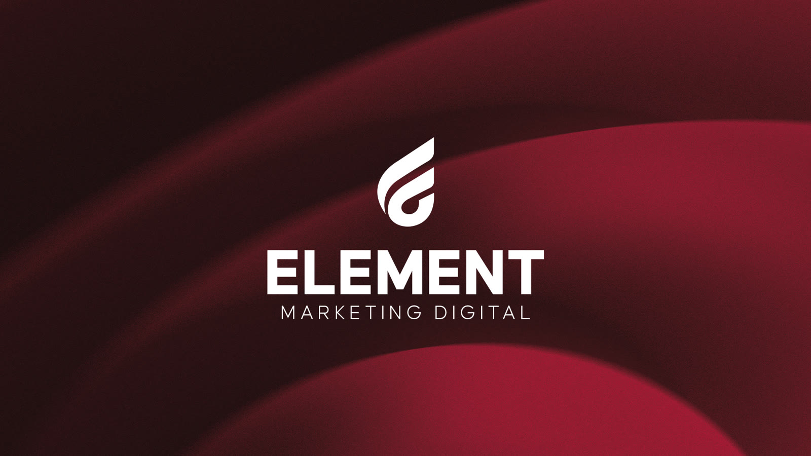 Logo da Element sobre fundo vinho